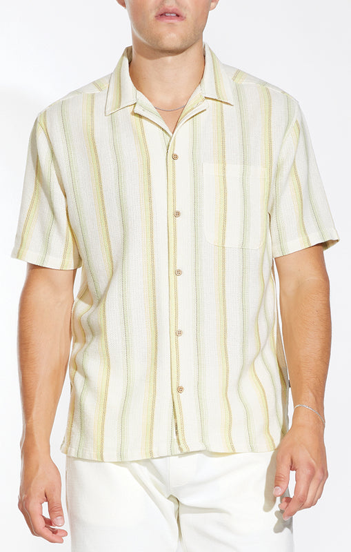 Corfu Basket Weave Shirt-Men's Tops-Vixen Collection, Day Spa and Women's Boutique Located in Seattle, Washington