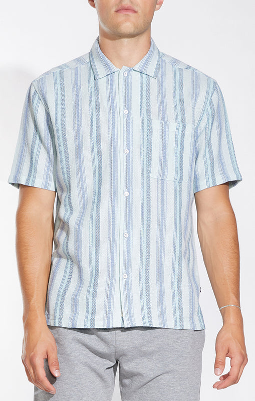 Corfu Basket Weave Shirt-Men's Tops-Vixen Collection, Day Spa and Women's Boutique Located in Seattle, Washington