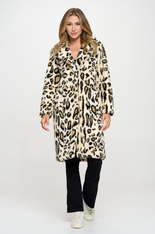 Jolene Faux Fur Coat-Coats-Vixen Collection, Day Spa and Women's Boutique Located in Seattle, Washington