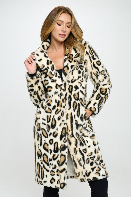 Jolene Faux Fur Coat-Coats-Vixen Collection, Day Spa and Women's Boutique Located in Seattle, Washington