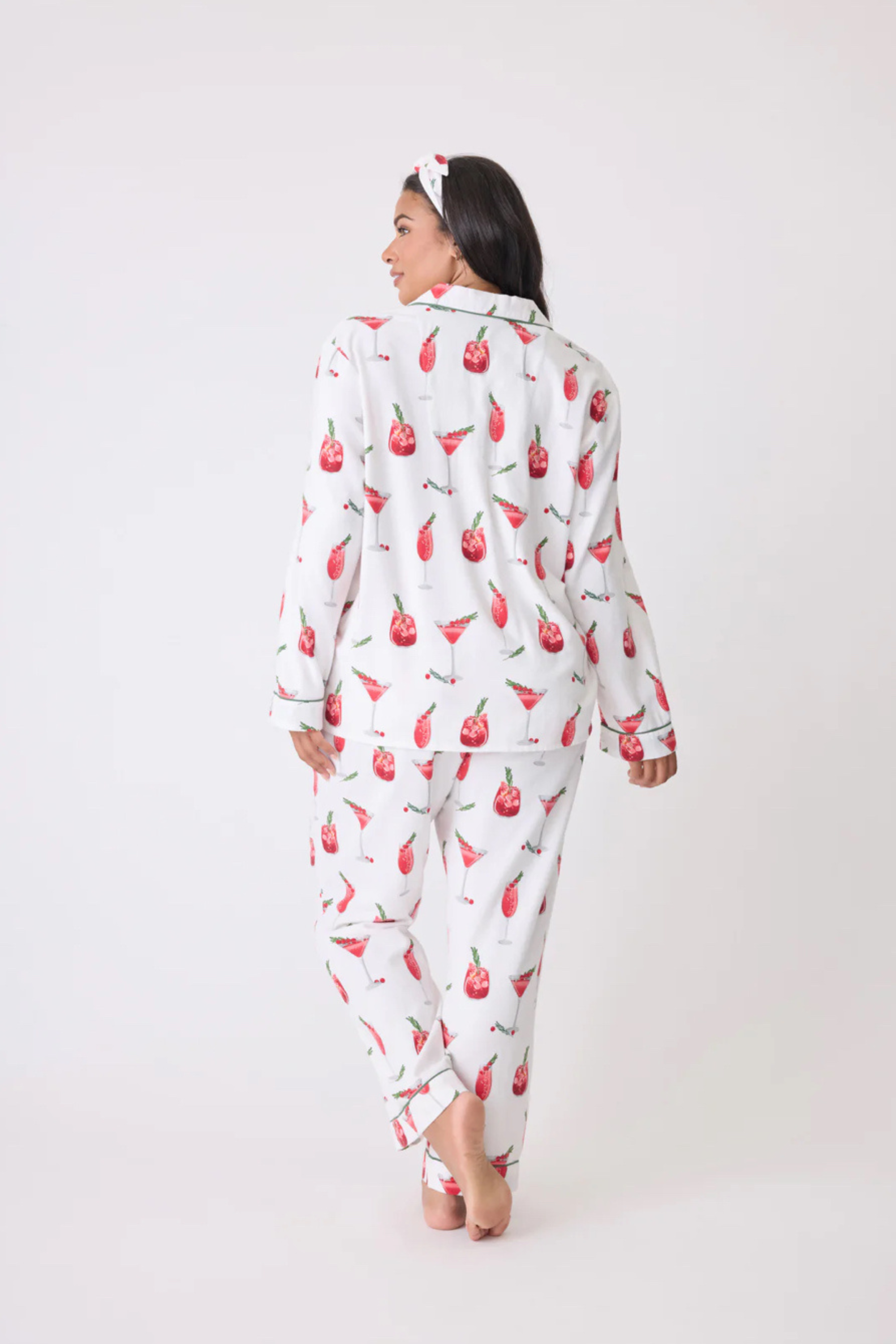 Cranberries & Cocktails Flannel PJ Set-Loungewear Set-Vixen Collection, Day Spa and Women's Boutique Located in Seattle, Washington