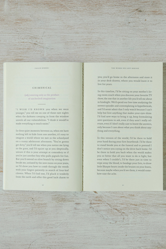 The Words We Left Behind-Books-Vixen Collection, Day Spa and Women's Boutique Located in Seattle, Washington