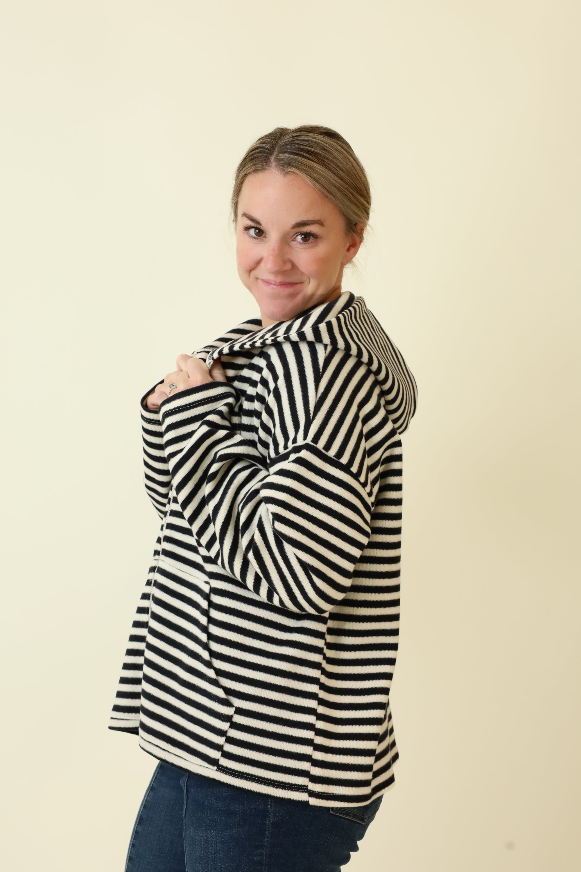 Midnight Tide Zip Up-Sweatshirts-Vixen Collection, Day Spa and Women's Boutique Located in Seattle, Washington