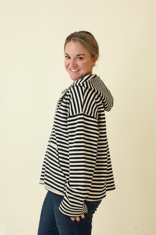 Midnight Tide Zip Up-Sweatshirts-Vixen Collection, Day Spa and Women's Boutique Located in Seattle, Washington