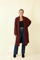 Longline Duster Sweater-Sweaters-Vixen Collection, Day Spa and Women's Boutique Located in Seattle, Washington