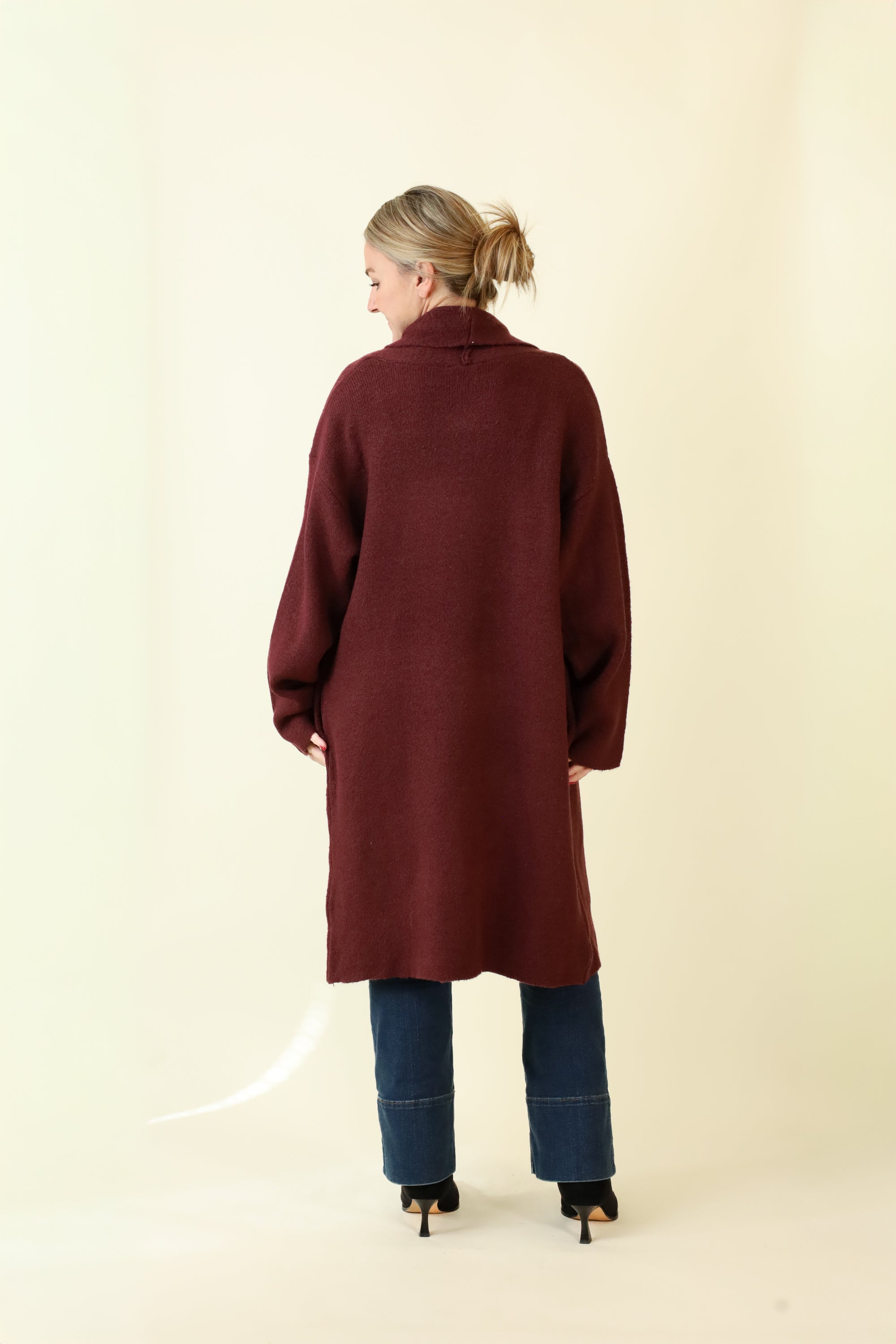 Longline Duster Sweater-Sweaters-Vixen Collection, Day Spa and Women's Boutique Located in Seattle, Washington