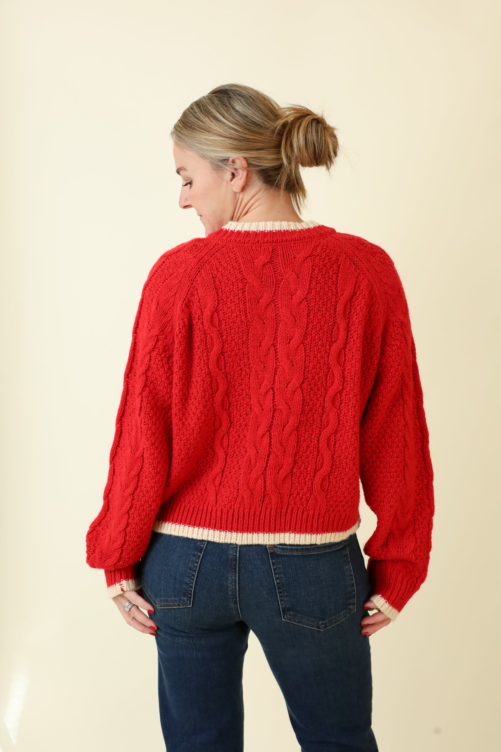 Twofold Cable Cardigan-Sweaters-Vixen Collection, Day Spa and Women's Boutique Located in Seattle, Washington