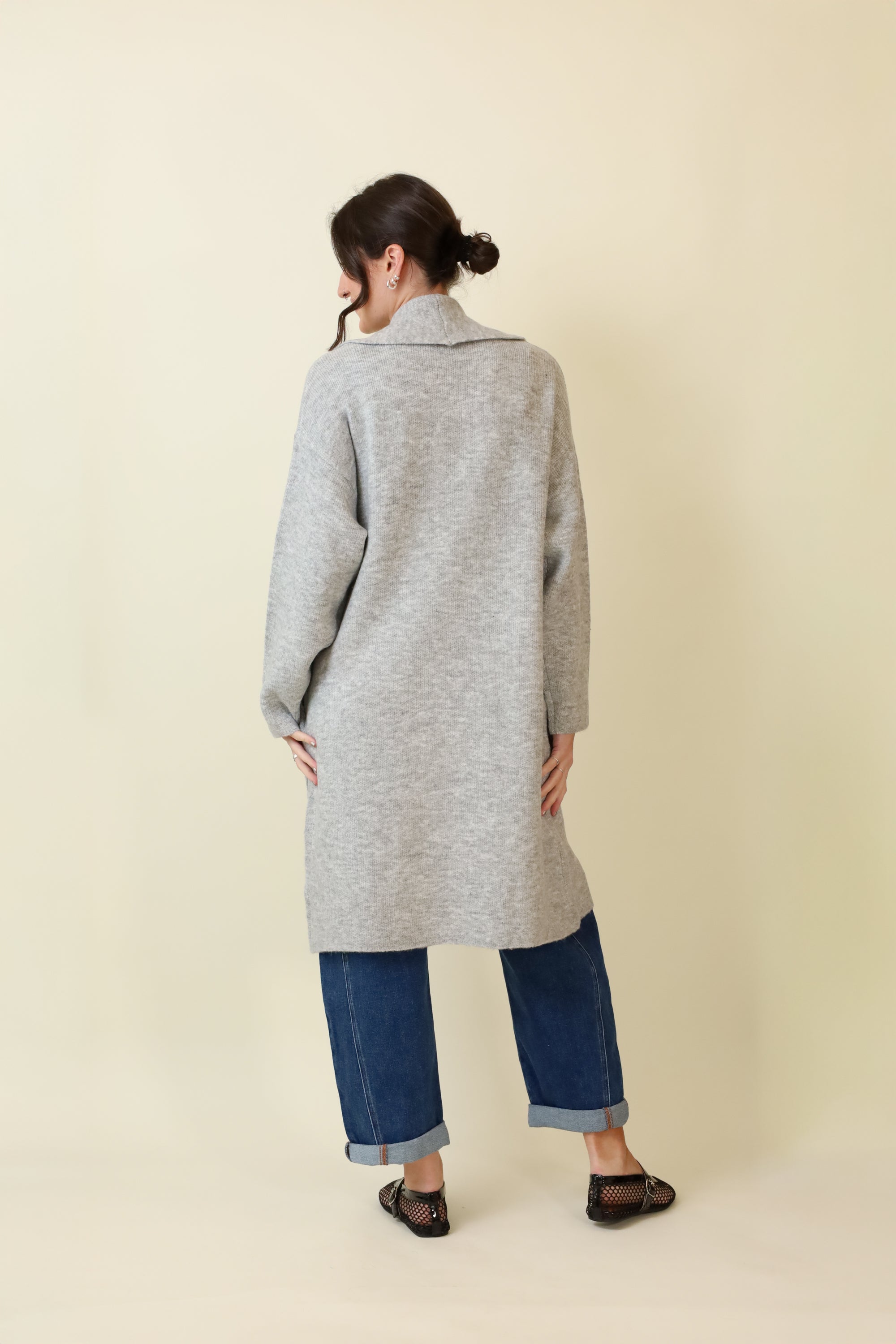 Longline Duster Sweater-Sweaters-Vixen Collection, Day Spa and Women's Boutique Located in Seattle, Washington