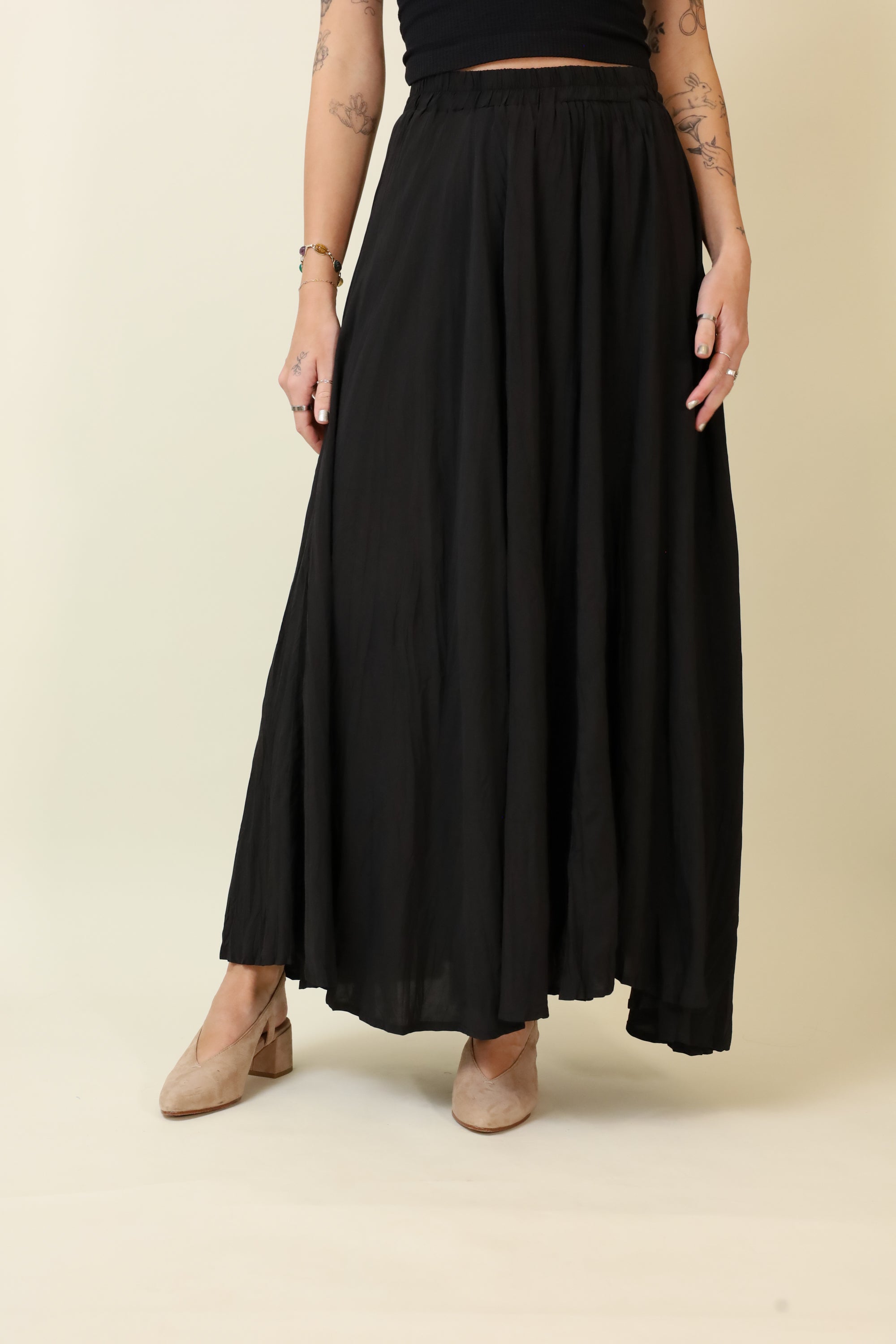 Lissa Crinkled Maxi Skirt-Skirts-Vixen Collection, Day Spa and Women's Boutique Located in Seattle, Washington