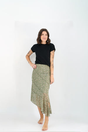 Ditsy Daisy Skirt-Skirts-Vixen Collection, Day Spa and Women's Boutique Located in Seattle, Washington