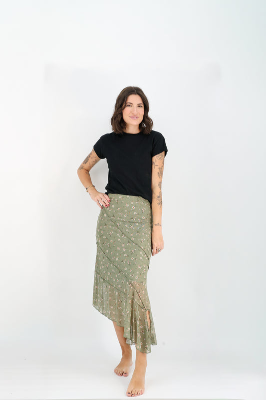 Ditsy Daisy Skirt-Skirts-Vixen Collection, Day Spa and Women's Boutique Located in Seattle, Washington