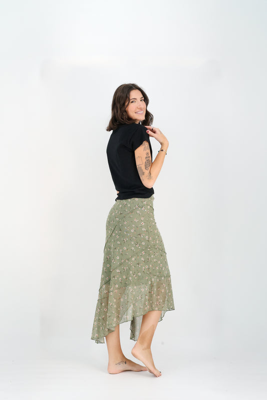 Ditsy Daisy Skirt-Skirts-Vixen Collection, Day Spa and Women's Boutique Located in Seattle, Washington
