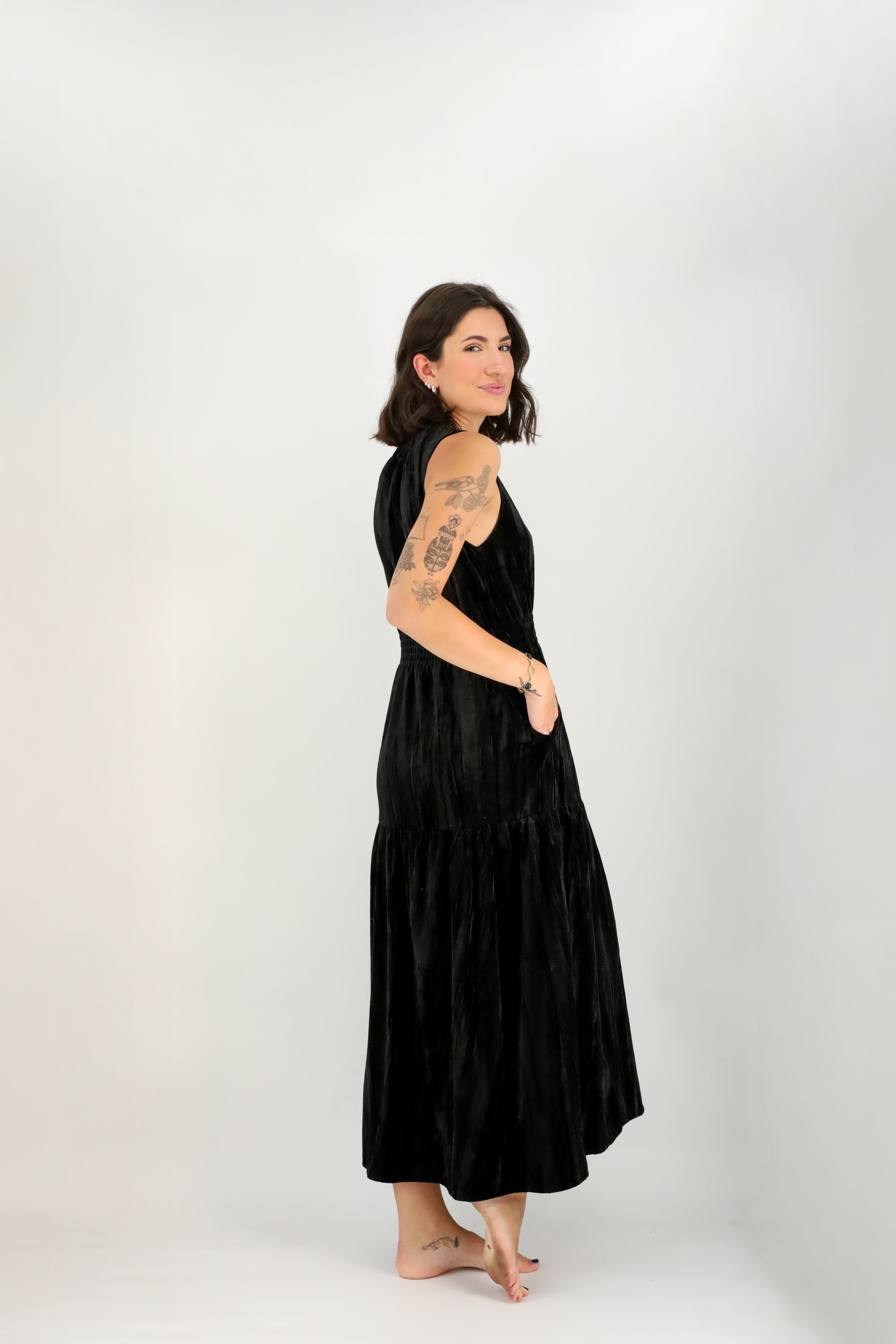 Sable Midi Dress-Dresses-Vixen Collection, Day Spa and Women's Boutique Located in Seattle, Washington
