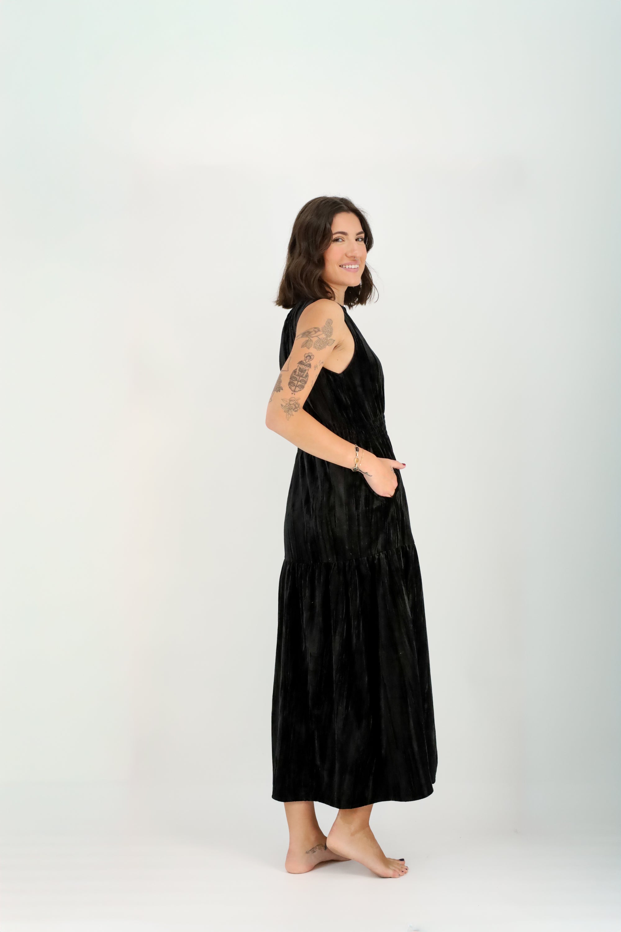 Sable Midi Dress-Dresses-Vixen Collection, Day Spa and Women's Boutique Located in Seattle, Washington