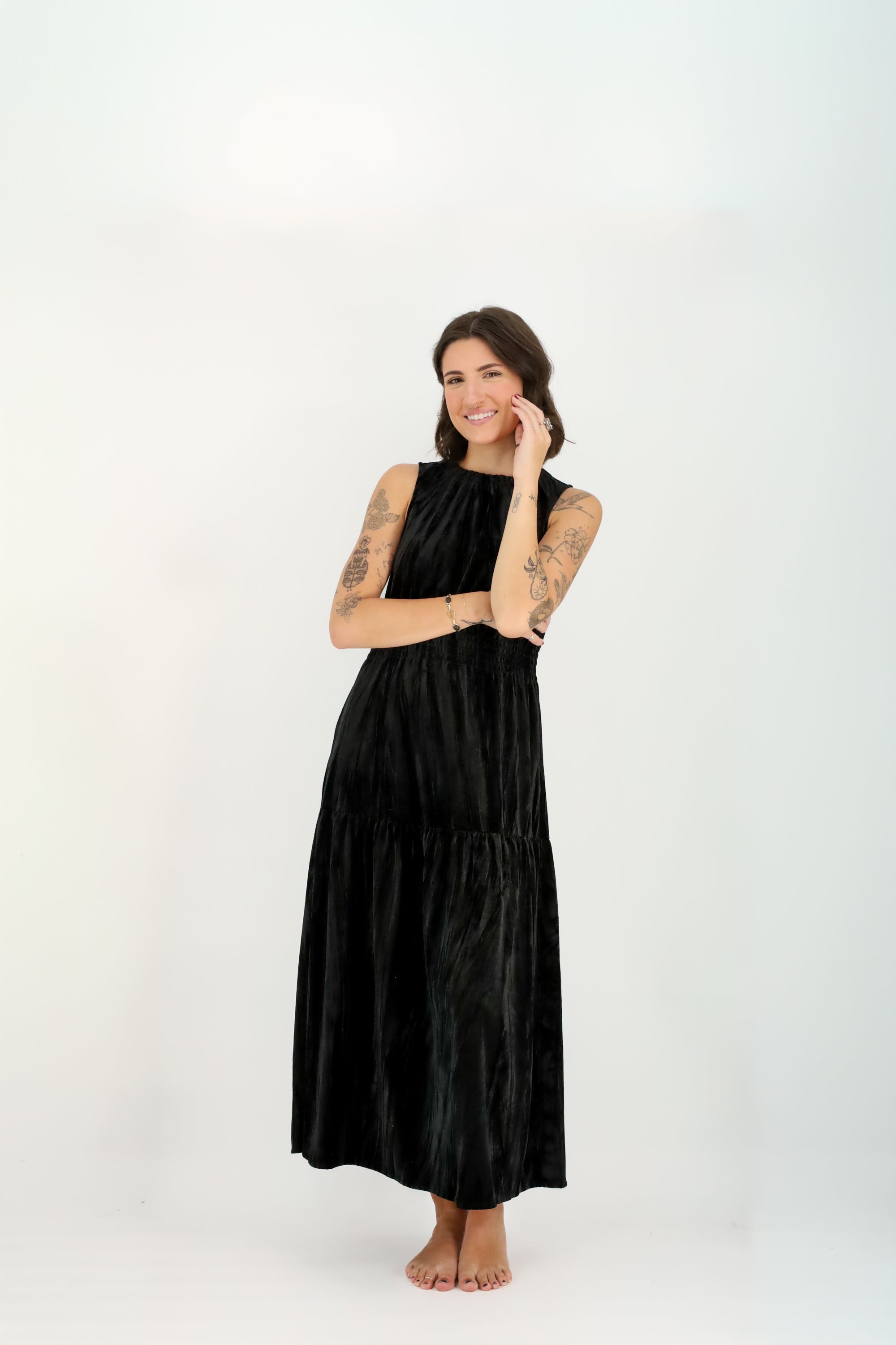 Sable Midi Dress-Dresses-Vixen Collection, Day Spa and Women's Boutique Located in Seattle, Washington