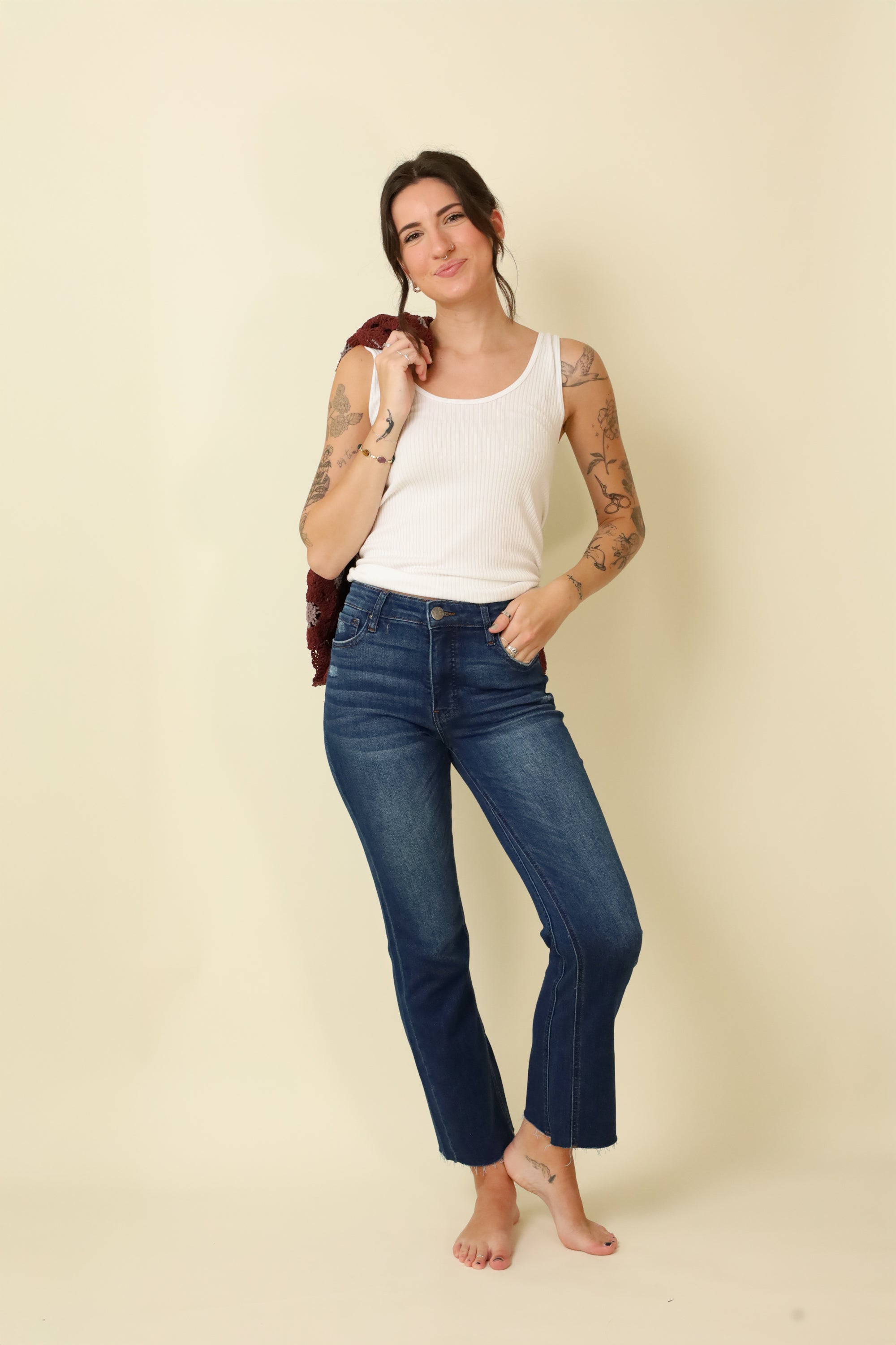 KUT Kelsey High Rise Ankle Flare-Denim-Vixen Collection, Day Spa and Women's Boutique Located in Seattle, Washington