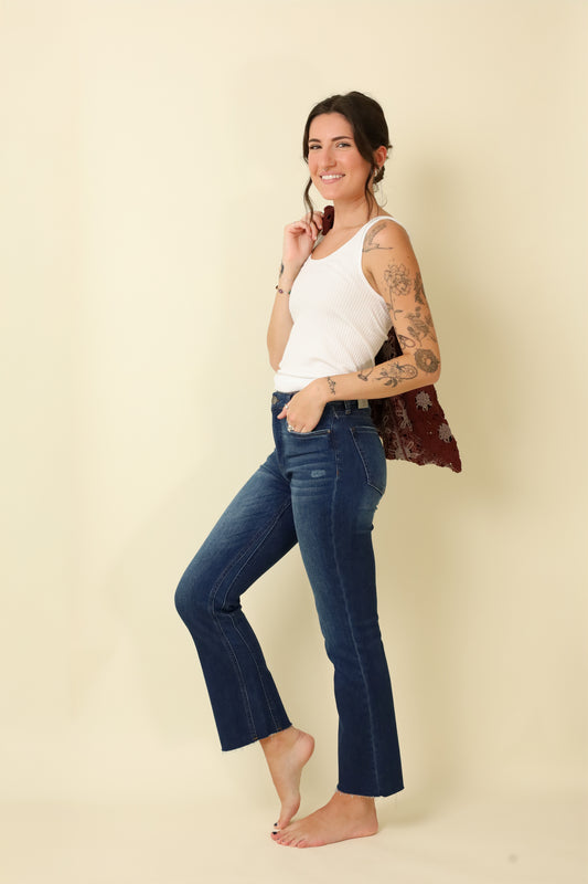 KUT Kelsey High Rise Ankle Flare-Denim-Vixen Collection, Day Spa and Women's Boutique Located in Seattle, Washington