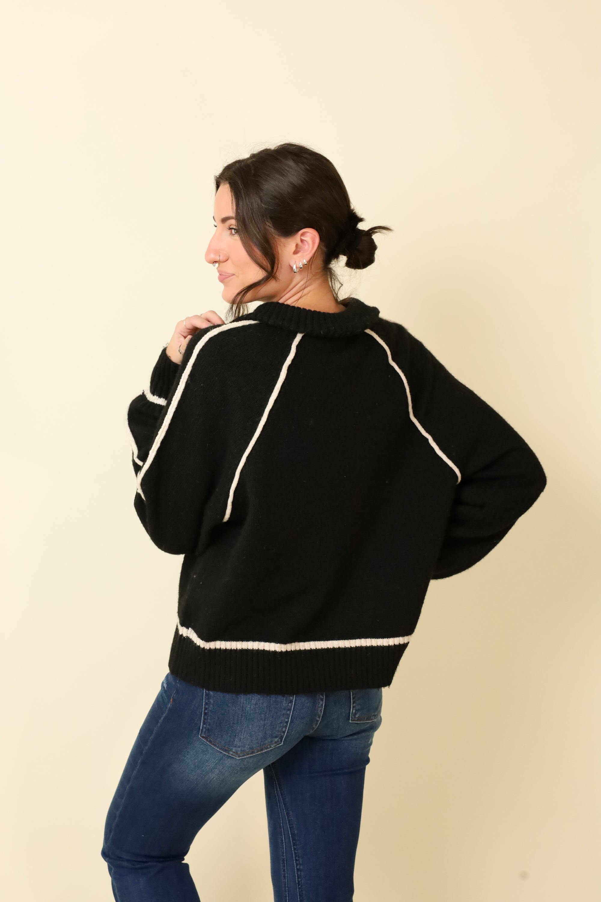 Alps Half Zip Sweater-Sweaters-Vixen Collection, Day Spa and Women's Boutique Located in Seattle, Washington