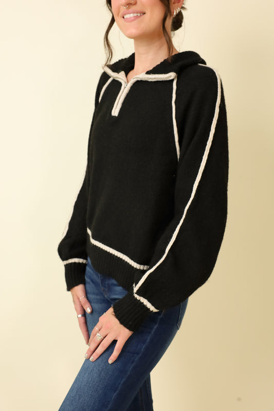 Alps Half Zip Sweater-Sweaters-Vixen Collection, Day Spa and Women's Boutique Located in Seattle, Washington