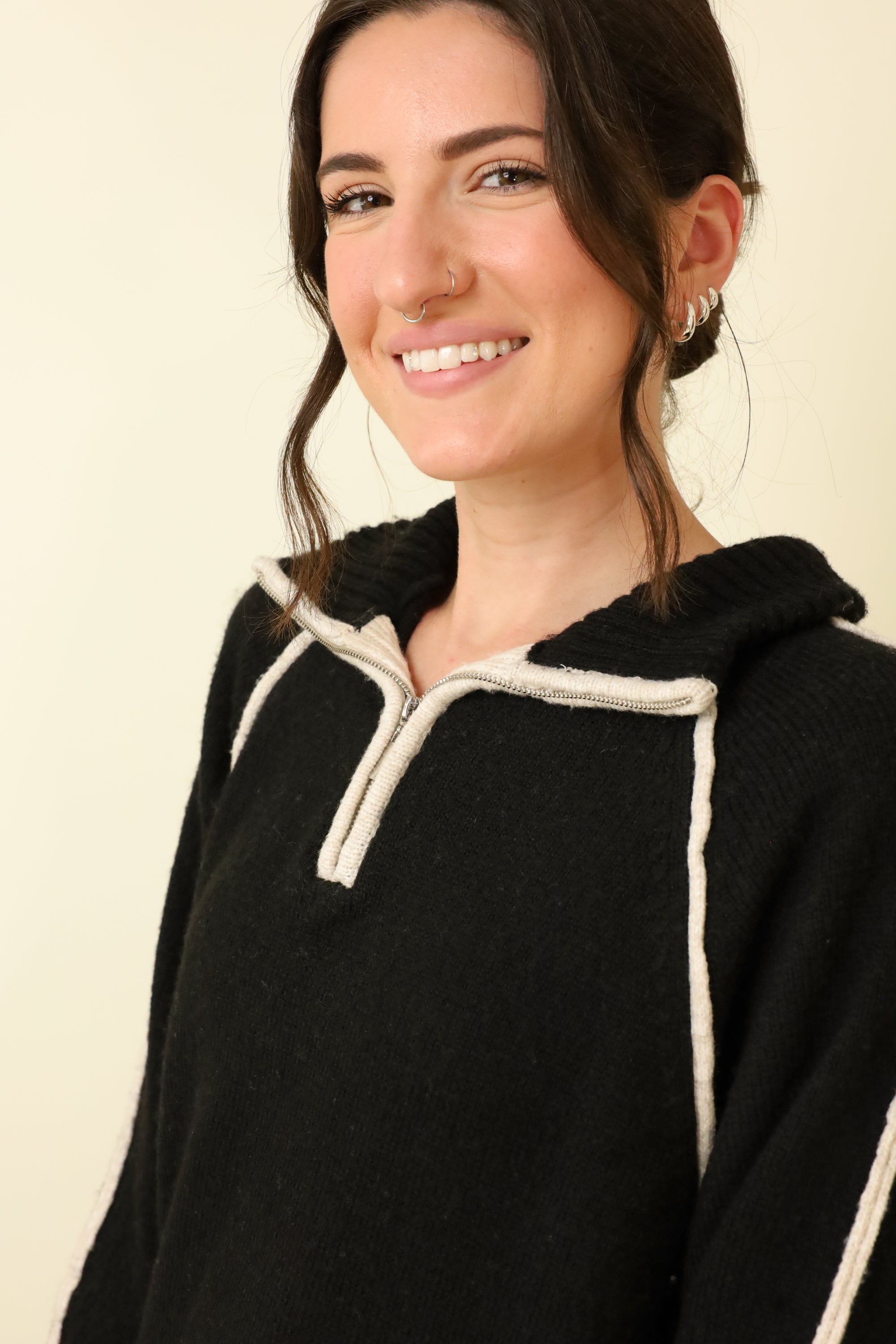 Alps Half Zip Sweater-Sweaters-Vixen Collection, Day Spa and Women's Boutique Located in Seattle, Washington