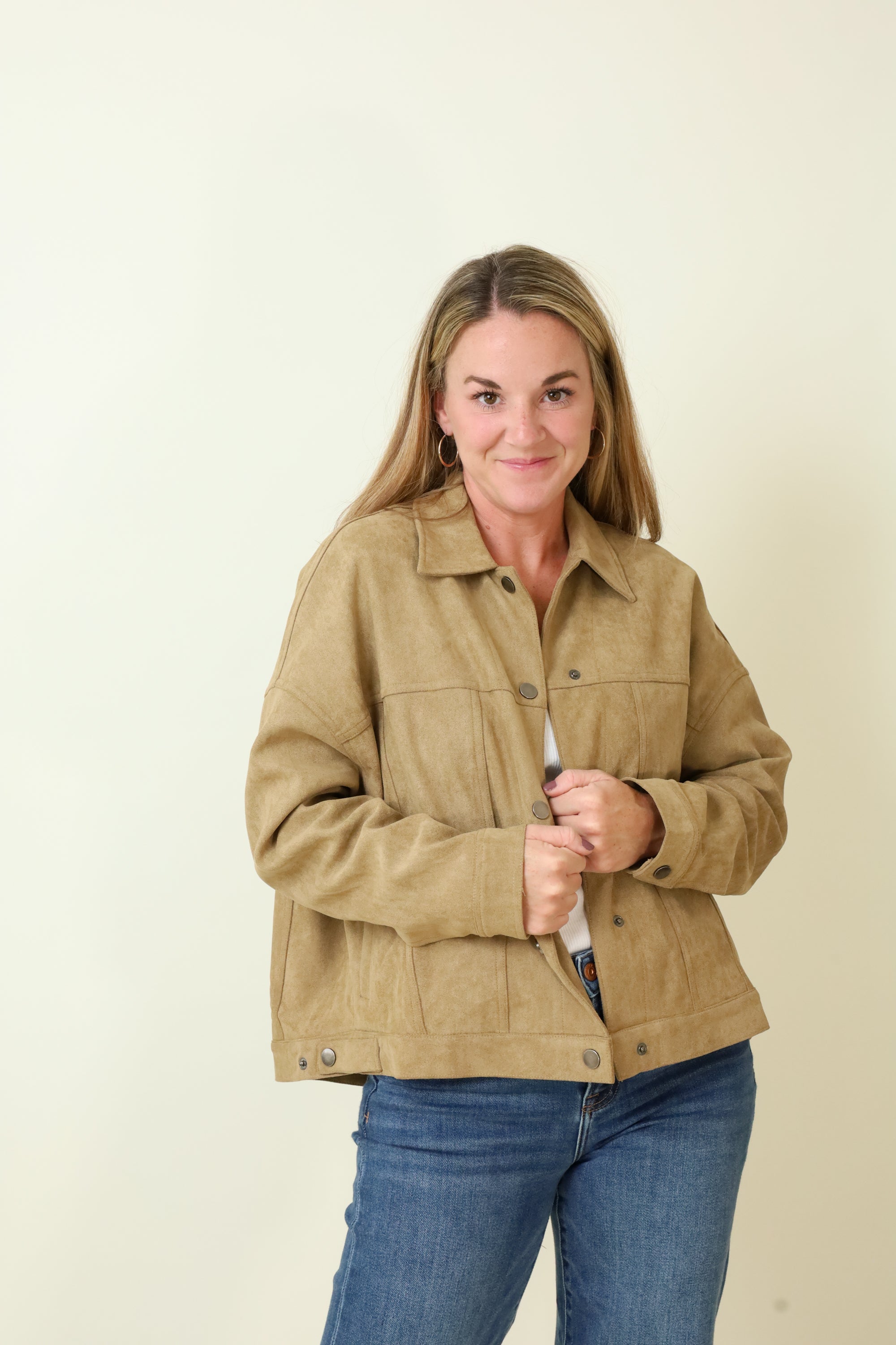 Sadie Suede Jacket-Jackets-Vixen Collection, Day Spa and Women's Boutique Located in Seattle, Washington