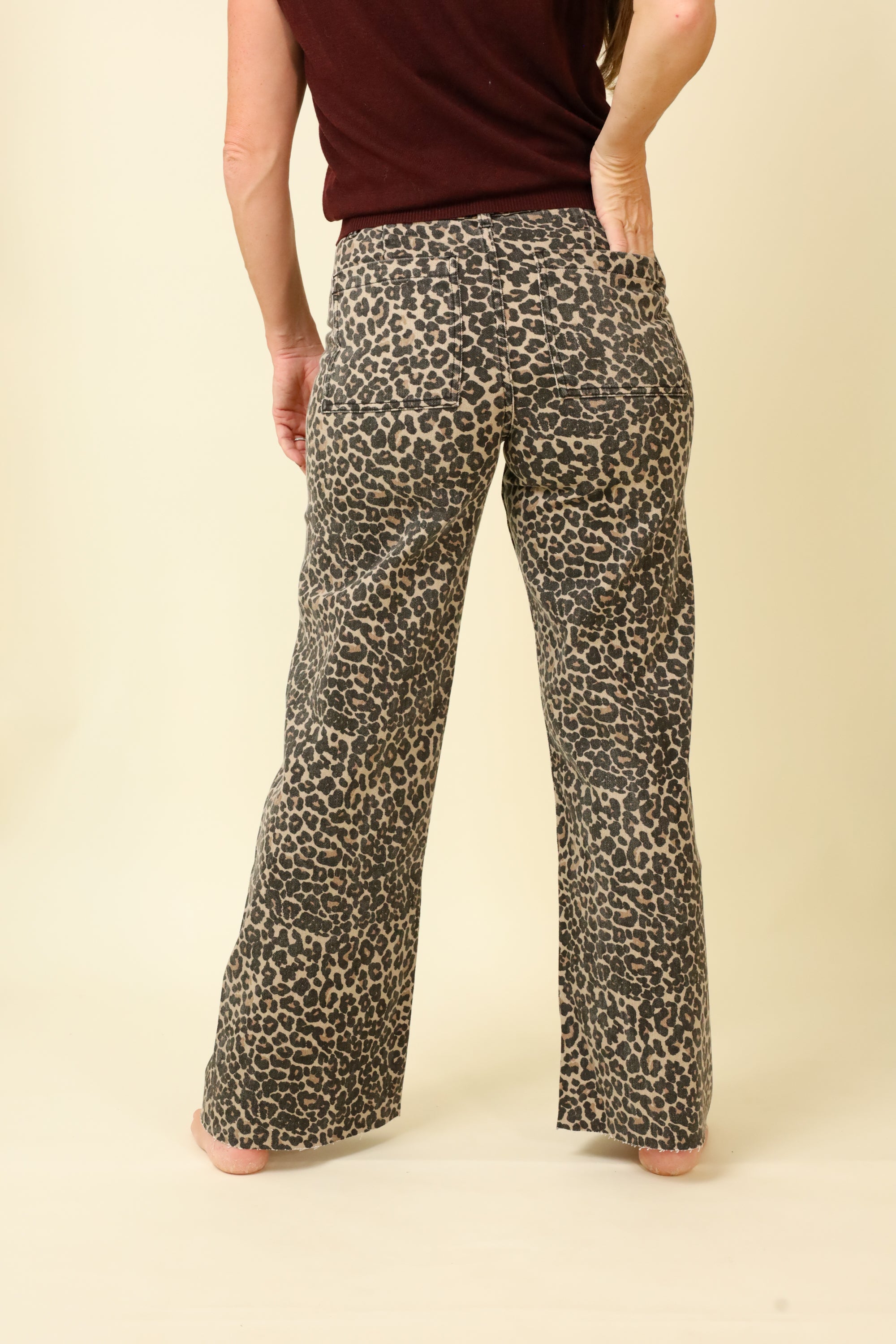 Wild & Wide Leopard Pants-Pants-Vixen Collection, Day Spa and Women's Boutique Located in Seattle, Washington
