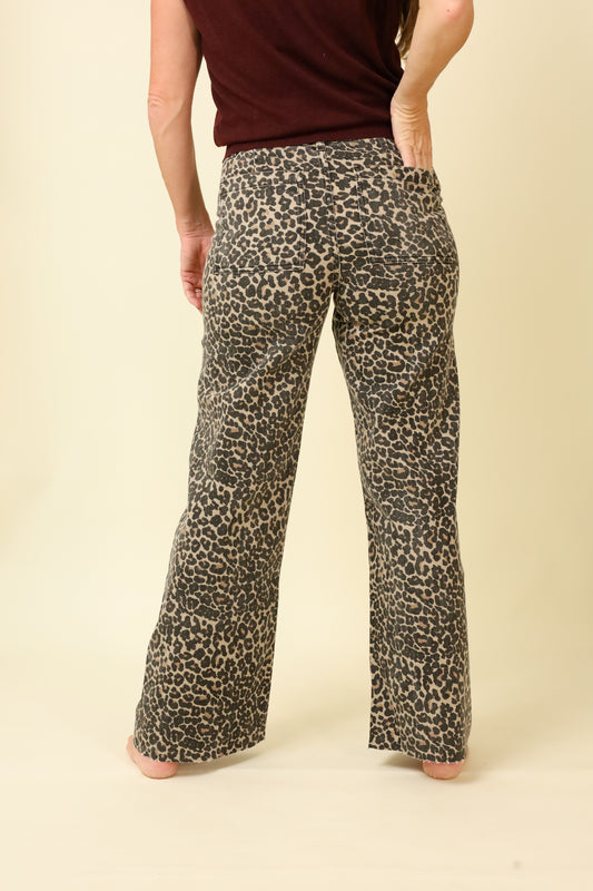 Wild & Wide Leopard Pants-Pants-Vixen Collection, Day Spa and Women's Boutique Located in Seattle, Washington