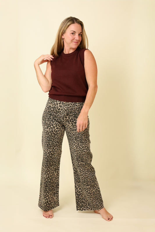 Stone & Merlot Vest-Sweaters-Vixen Collection, Day Spa and Women's Boutique Located in Seattle, Washington