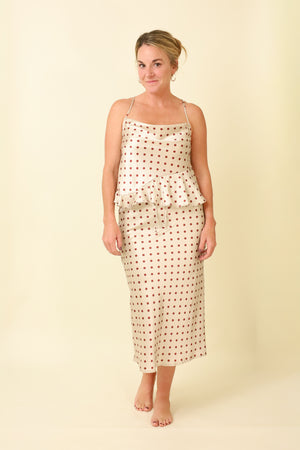 Cherry Drop Skirt-Skirts-Vixen Collection, Day Spa and Women's Boutique Located in Seattle, Washington