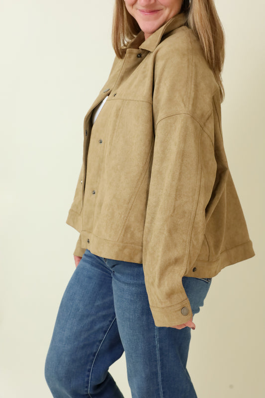 Sadie Suede Jacket-Jackets-Vixen Collection, Day Spa and Women's Boutique Located in Seattle, Washington