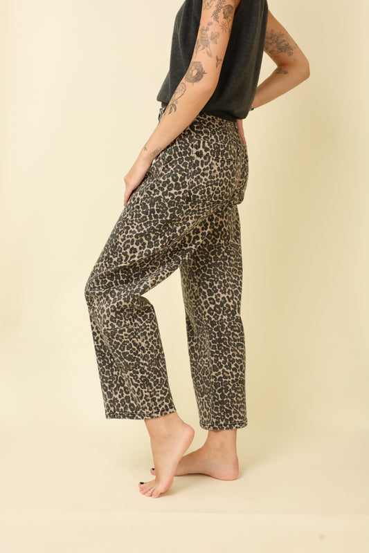 Animal Instinct Barrel Pants-Pants-Vixen Collection, Day Spa and Women's Boutique Located in Seattle, Washington