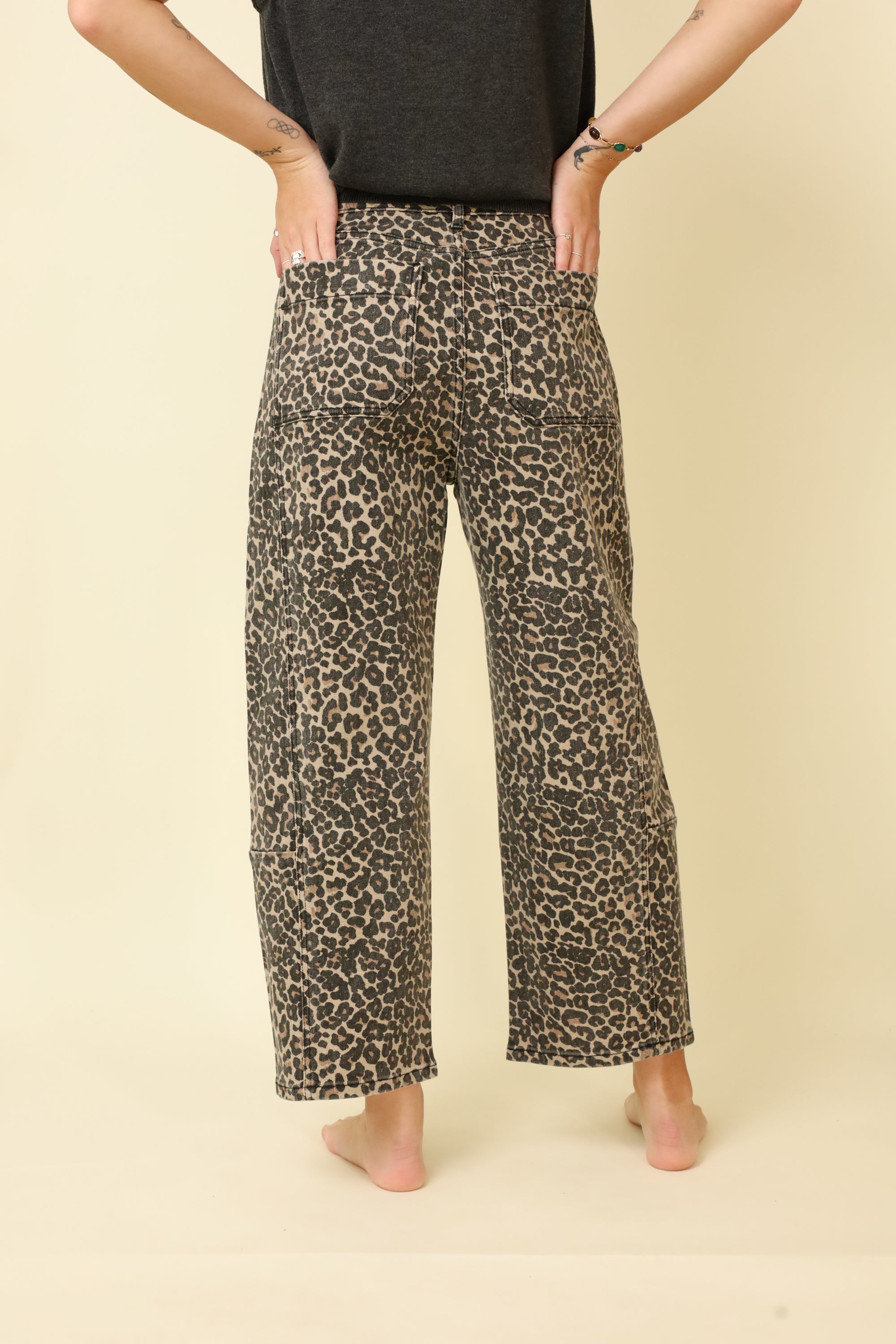 Animal Instinct Barrel Pants-Pants-Vixen Collection, Day Spa and Women's Boutique Located in Seattle, Washington