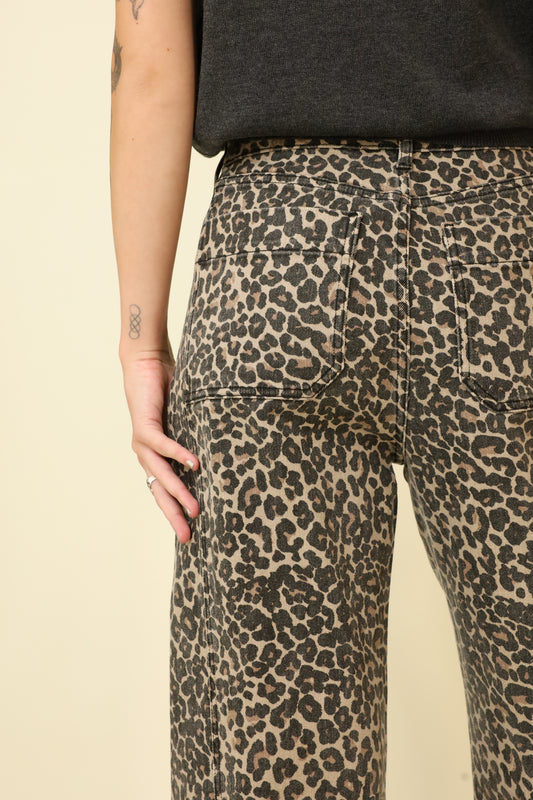 Animal Instinct Barrel Pants-Pants-Vixen Collection, Day Spa and Women's Boutique Located in Seattle, Washington