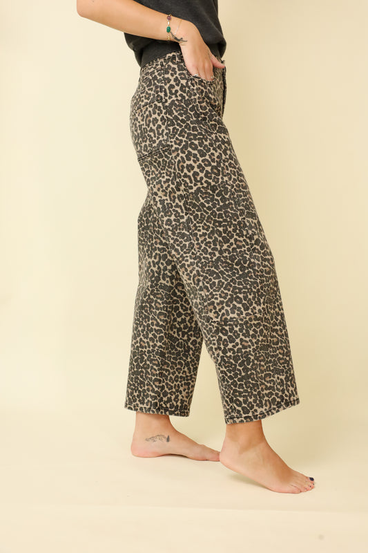 Animal Instinct Barrel Pants-Pants-Vixen Collection, Day Spa and Women's Boutique Located in Seattle, Washington