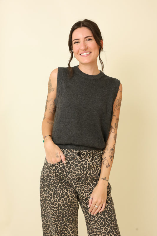 Stone & Merlot Vest-Sweaters-Vixen Collection, Day Spa and Women's Boutique Located in Seattle, Washington