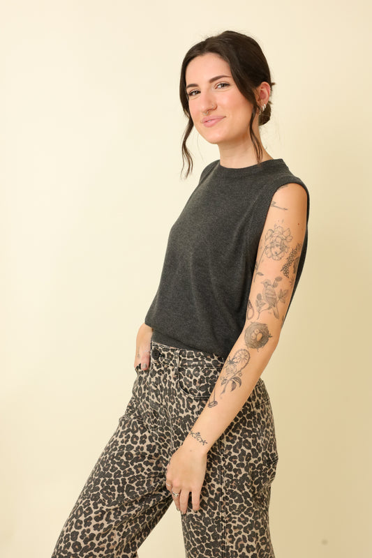 Stone & Merlot Vest-Sweaters-Vixen Collection, Day Spa and Women's Boutique Located in Seattle, Washington