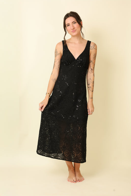Midnight Hour Midi Dress-Dresses-Vixen Collection, Day Spa and Women's Boutique Located in Seattle, Washington