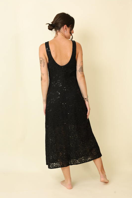 Midnight Hour Midi Dress-Dresses-Vixen Collection, Day Spa and Women's Boutique Located in Seattle, Washington