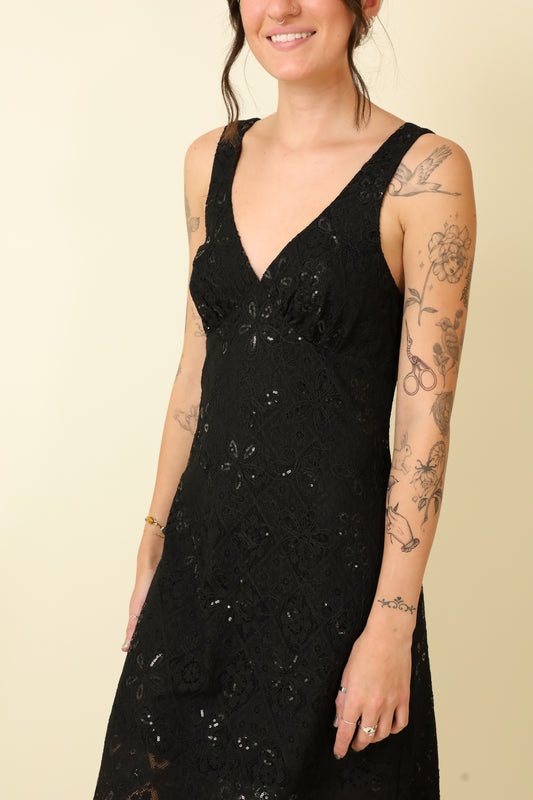 Midnight Hour Midi Dress-Dresses-Vixen Collection, Day Spa and Women's Boutique Located in Seattle, Washington