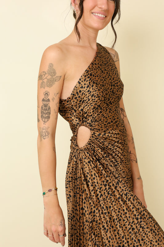 Sahara Nights Pleated Maxi Dress-Dresses-Vixen Collection, Day Spa and Women's Boutique Located in Seattle, Washington