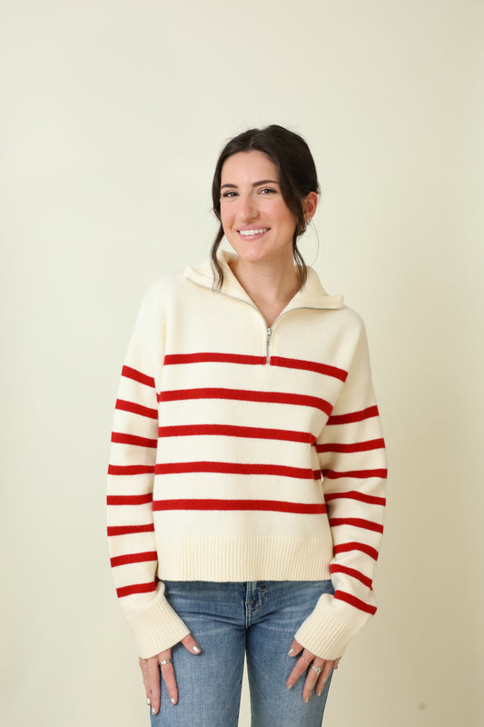 Column Zip Sweater-Sweaters-Vixen Collection, Day Spa and Women's Boutique Located in Seattle, Washington