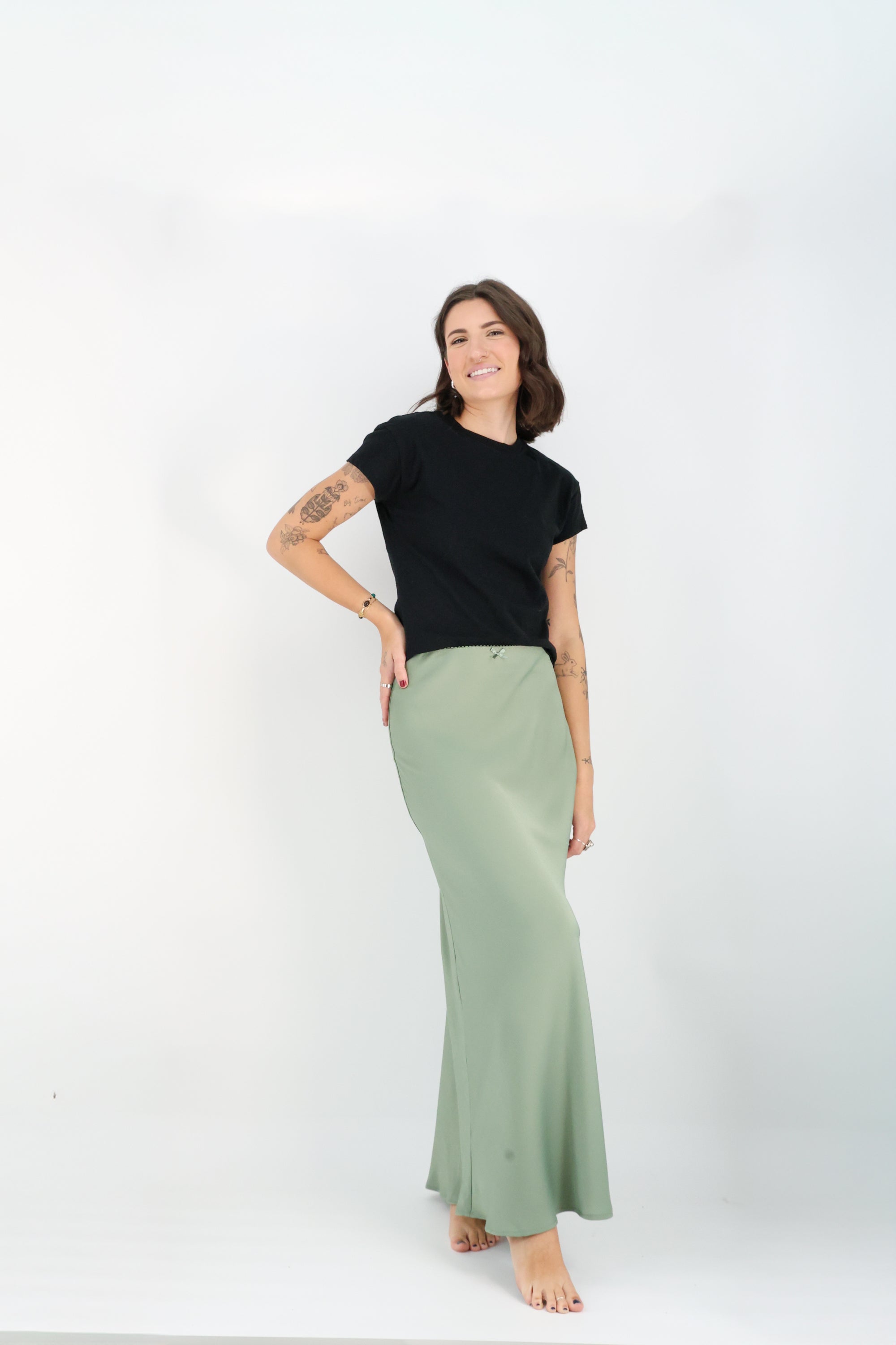 スカート MINKIMHO TRON SKIRT (1) Tropical Vibes High Slit Wrap Maxi Skirt | Windsor