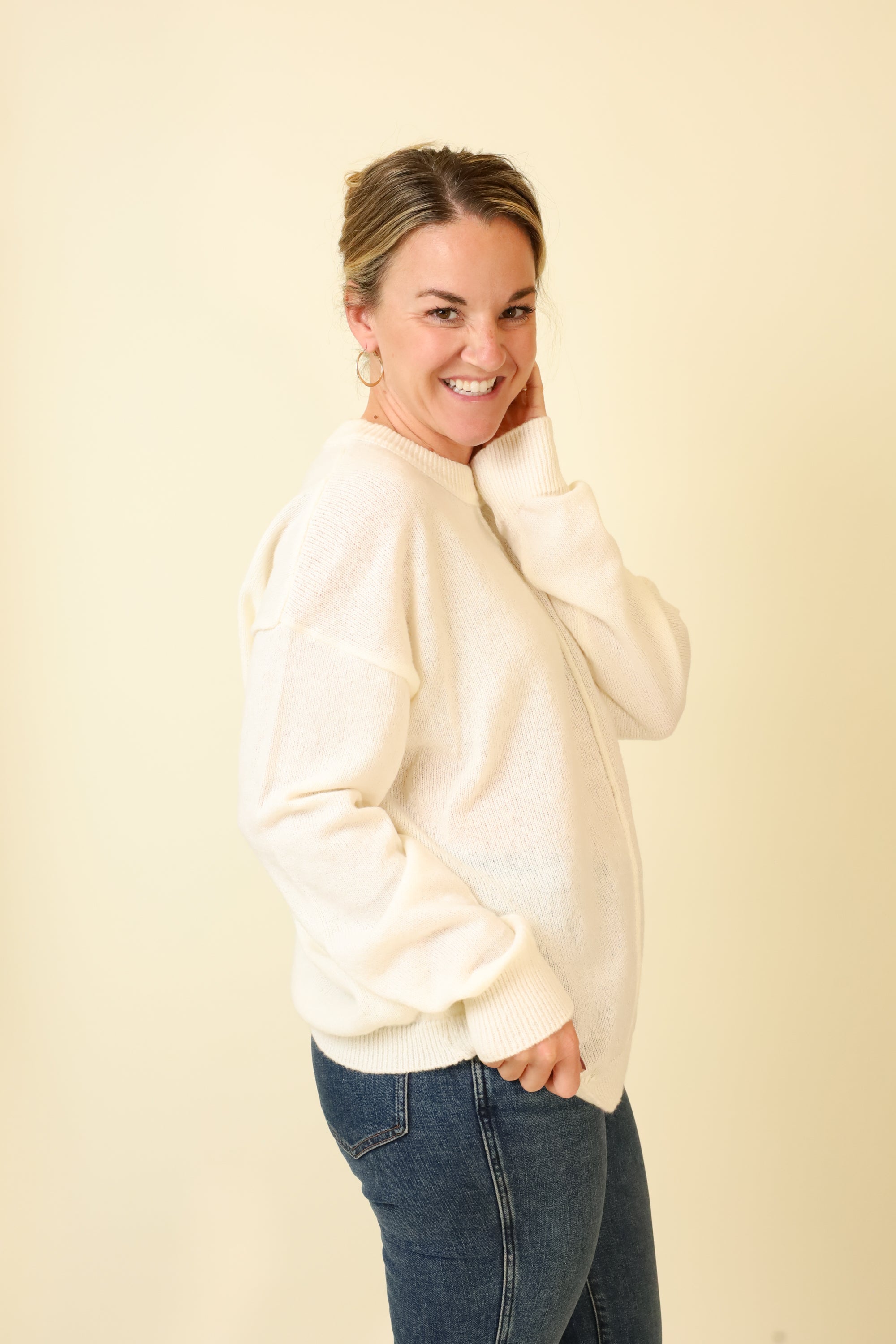 Pebble Soft Sweater-Sweaters-Vixen Collection, Day Spa and Women's Boutique Located in Seattle, Washington