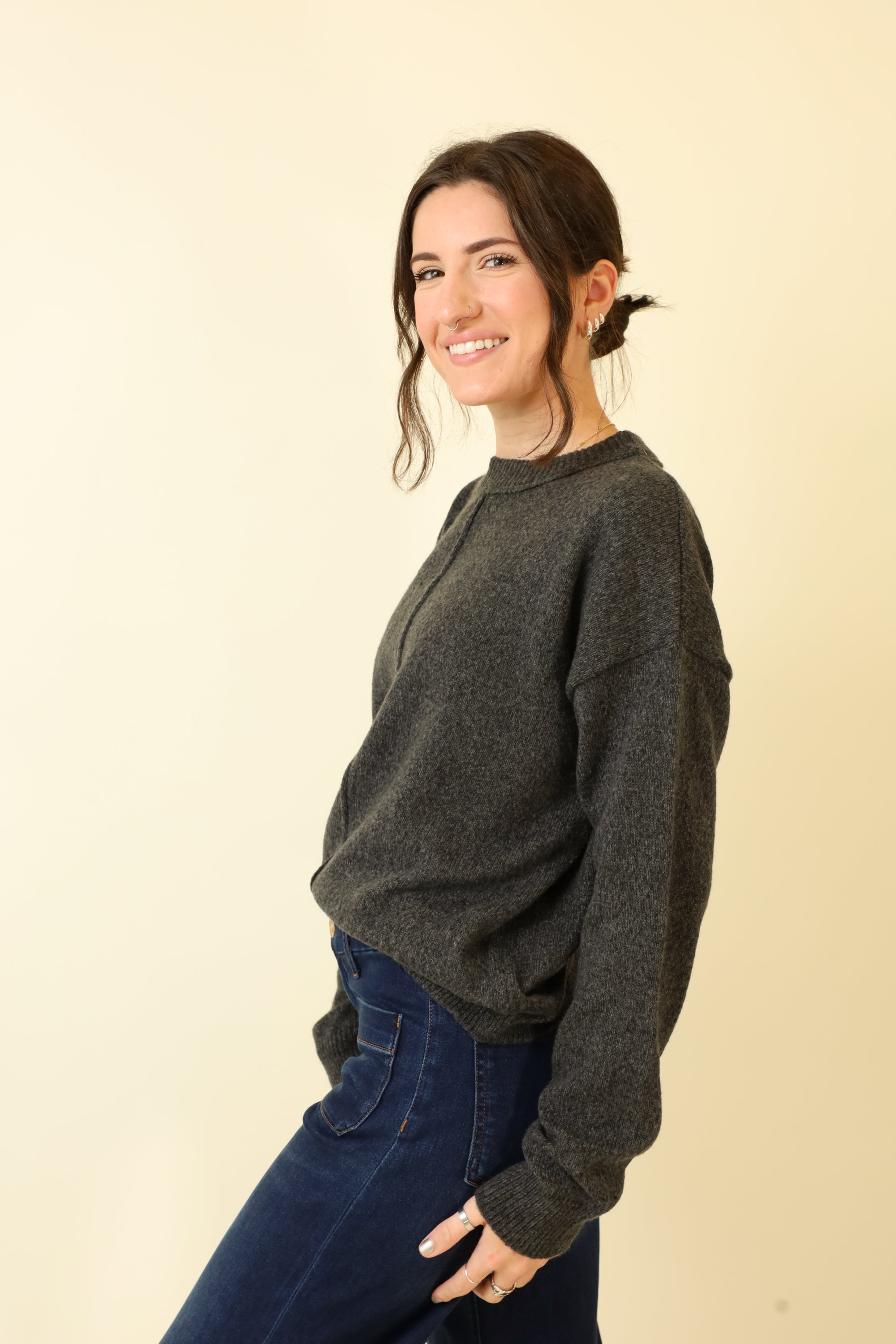 Pebble Soft Sweater-Sweaters-Vixen Collection, Day Spa and Women's Boutique Located in Seattle, Washington