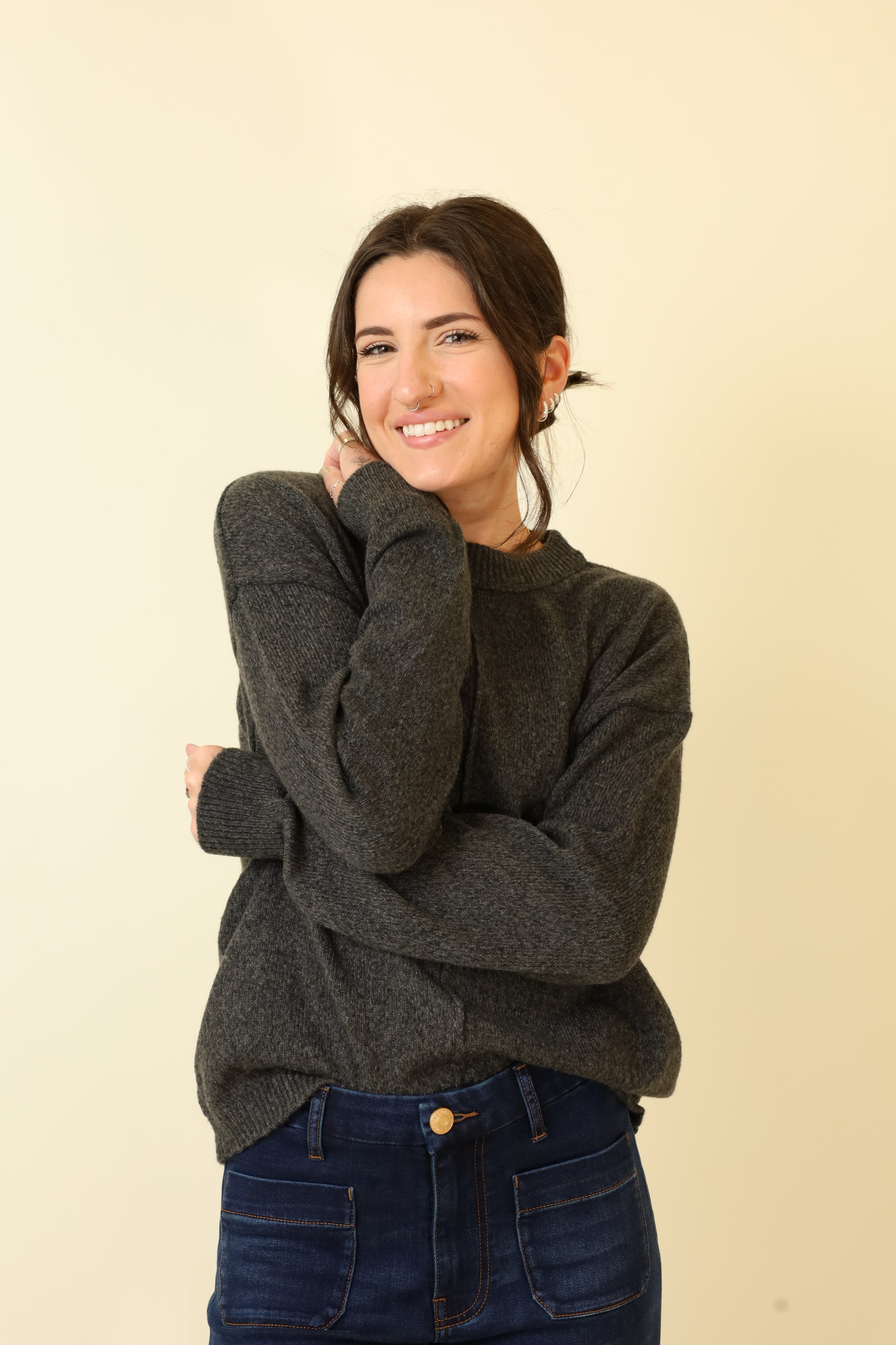 Pebble Soft Sweater-Sweaters-Vixen Collection, Day Spa and Women's Boutique Located in Seattle, Washington