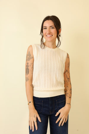 Lattice Luxe Vest-Sweaters-Vixen Collection, Day Spa and Women's Boutique Located in Seattle, Washington