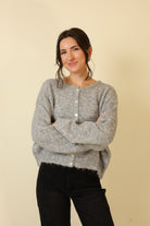 Ashen Glow Cardigan-Sweaters-Vixen Collection, Day Spa and Women's Boutique Located in Seattle, Washington