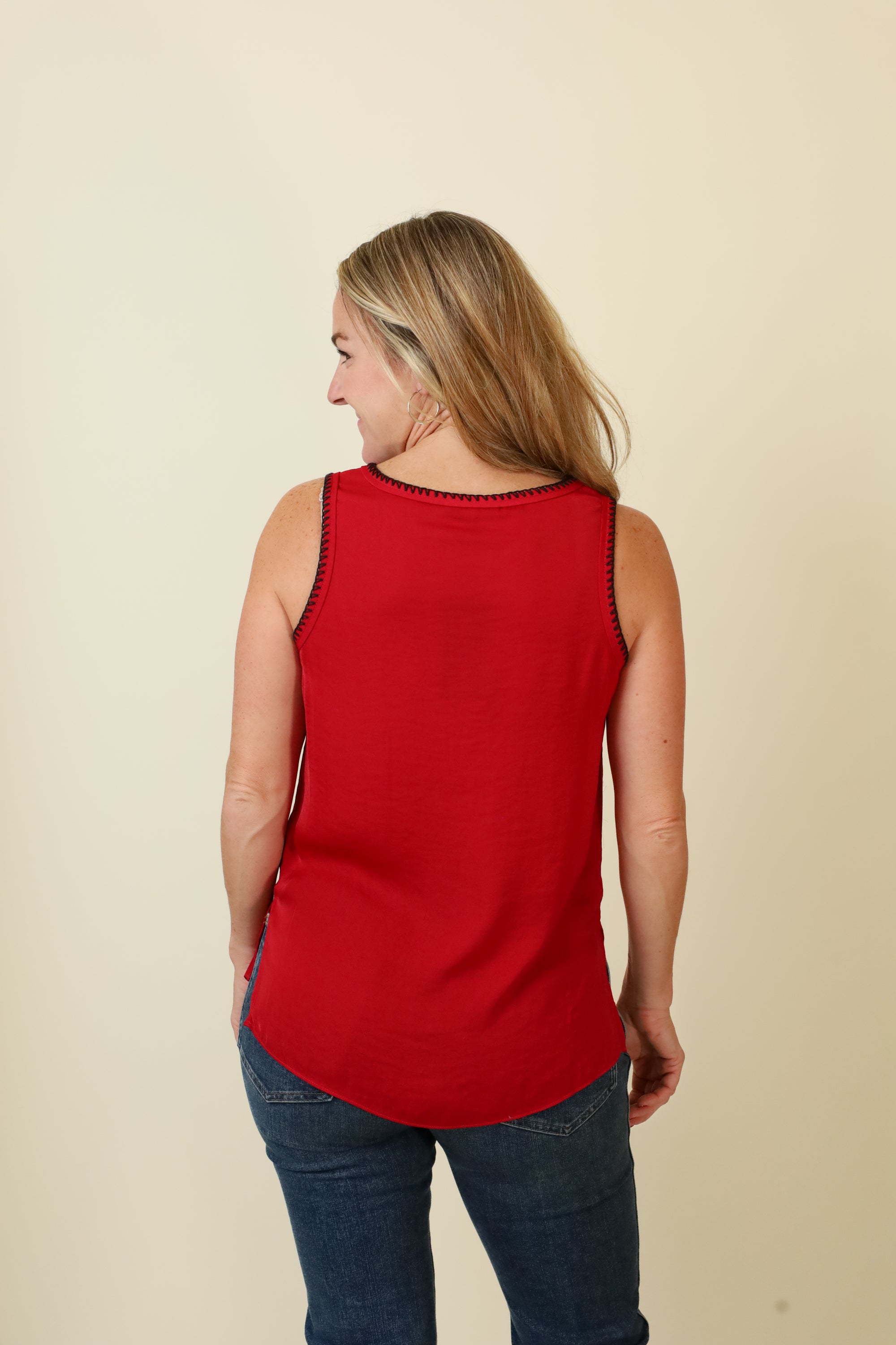 Sloane Flowy Tank-Tank Tops-Vixen Collection, Day Spa and Women's Boutique Located in Seattle, Washington
