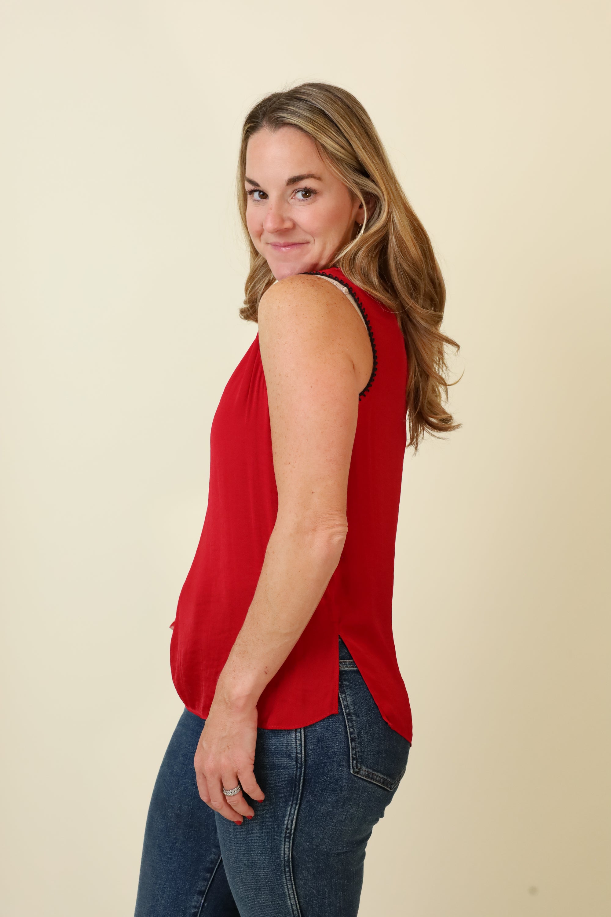 Sloane Flowy Tank-Tank Tops-Vixen Collection, Day Spa and Women's Boutique Located in Seattle, Washington