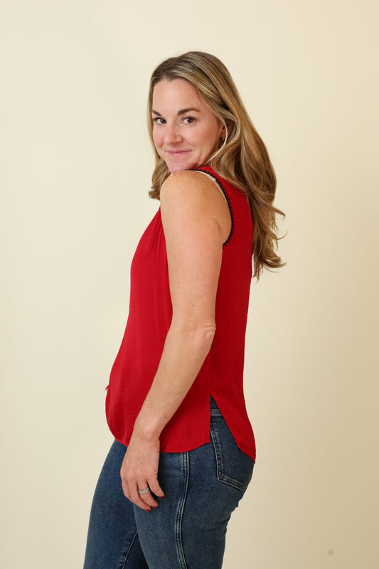 Sloane Flowy Tank-Tank Tops-Vixen Collection, Day Spa and Women's Boutique Located in Seattle, Washington